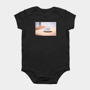 White Cup#1 Baby Bodysuit